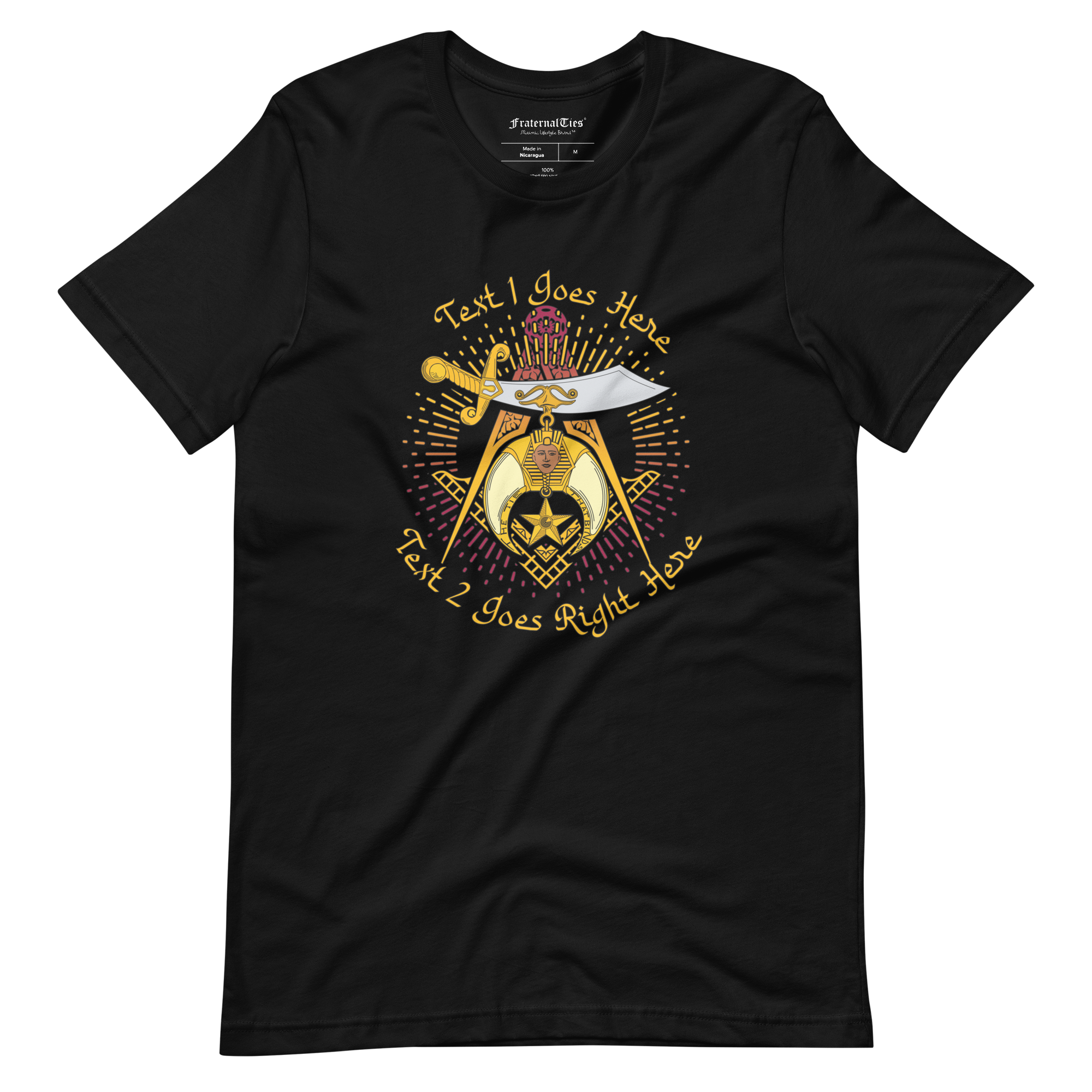 Shriner No.5 Customizable T-shirt Oversized Front Print