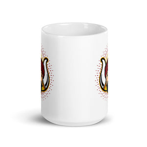 MOVPER No. 1 White glossy mug