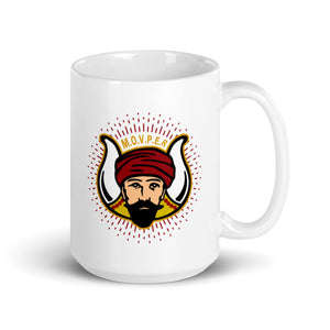 MOVPER No. 1 White glossy mug